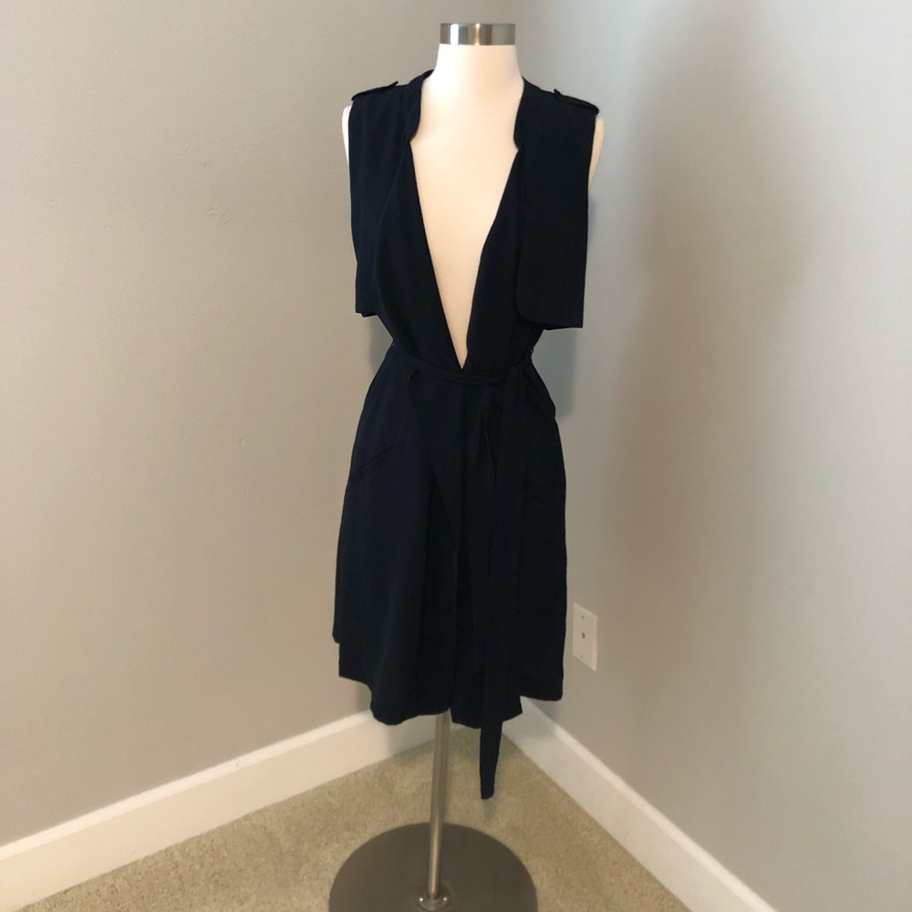 Astr navy sleeveless vest jacket xs